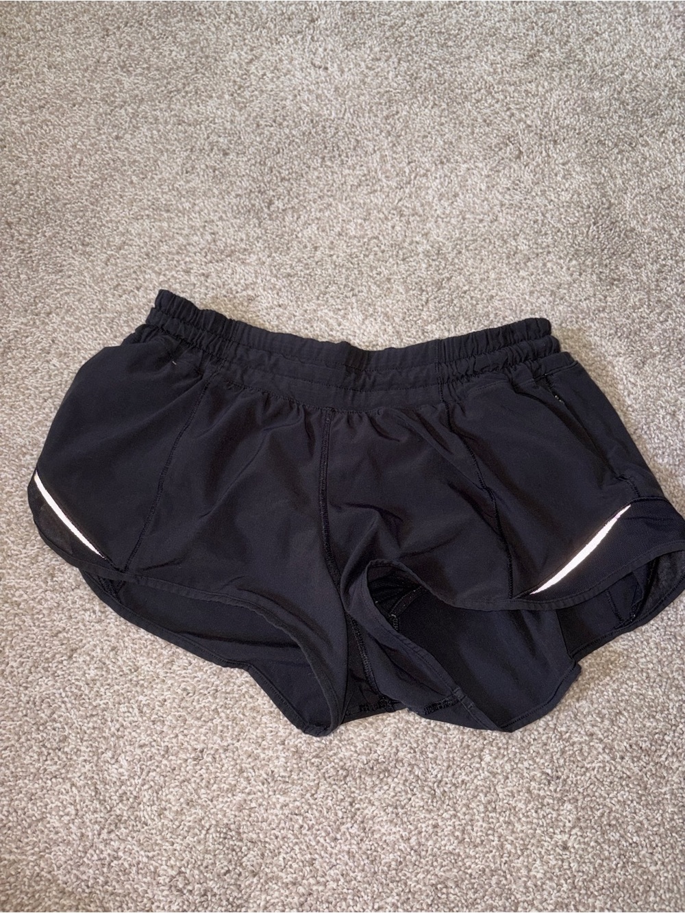 Lululemon Black Hotty Hot Shorts